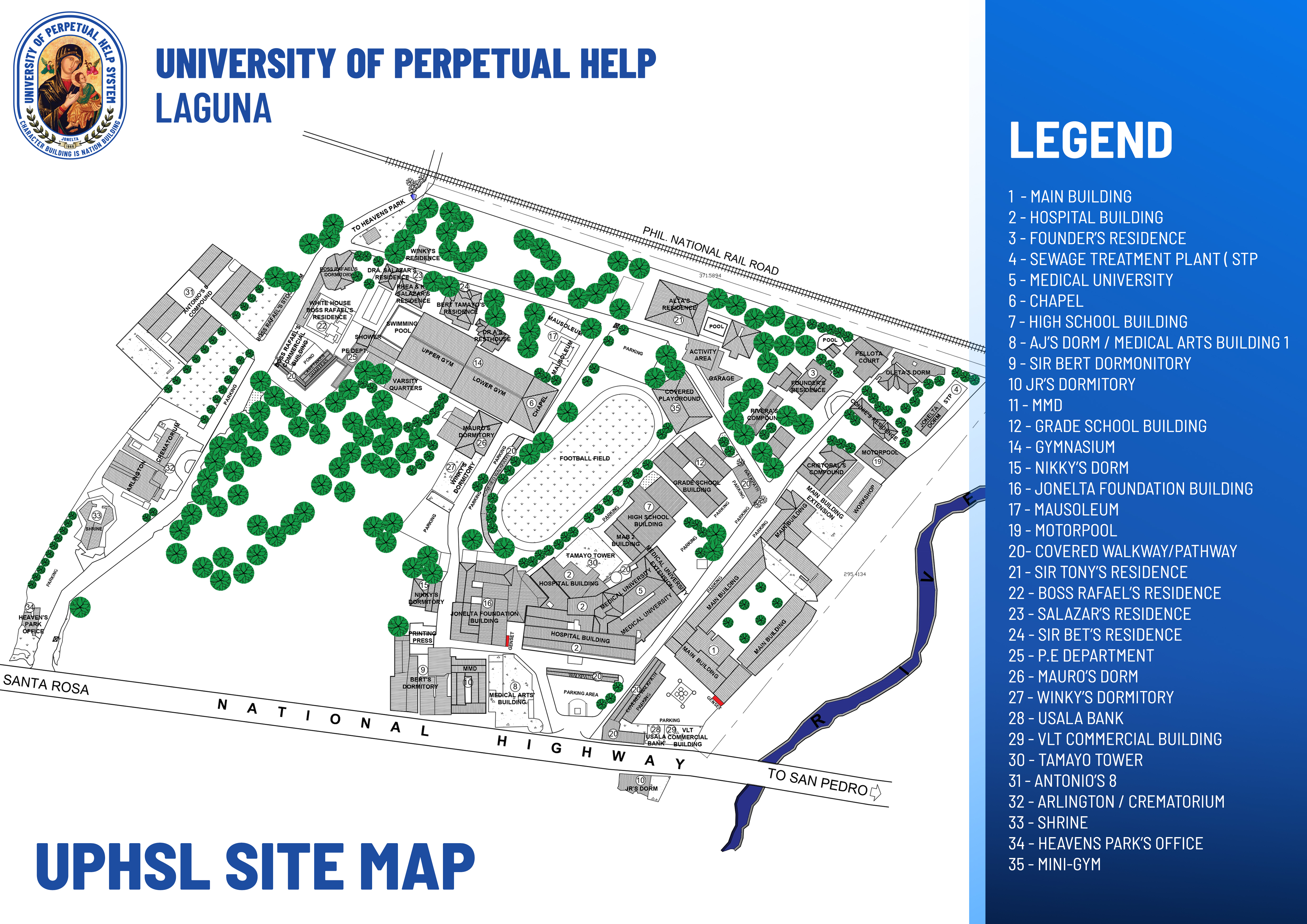UPHSL Overall Campus Map